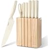 Premium Quality 8-Piece Knife Set with Block, Lightweight and Strong, Ergonomic Handles for Home,Dishwasher Safe