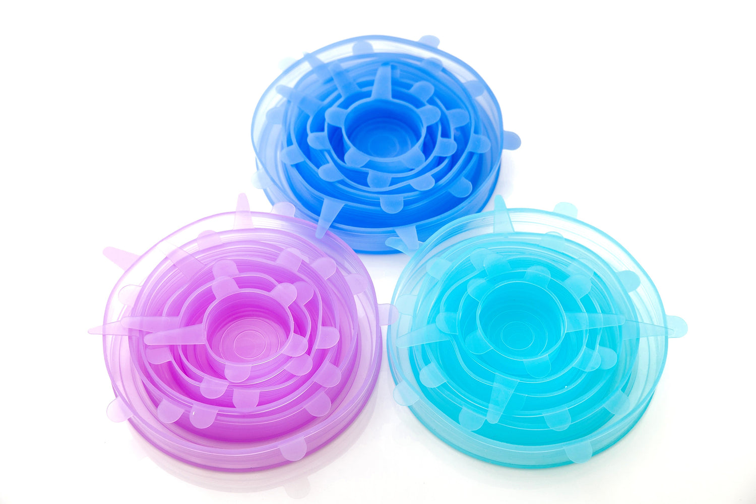 Reusable Stretch Silicone Lids 6pcs