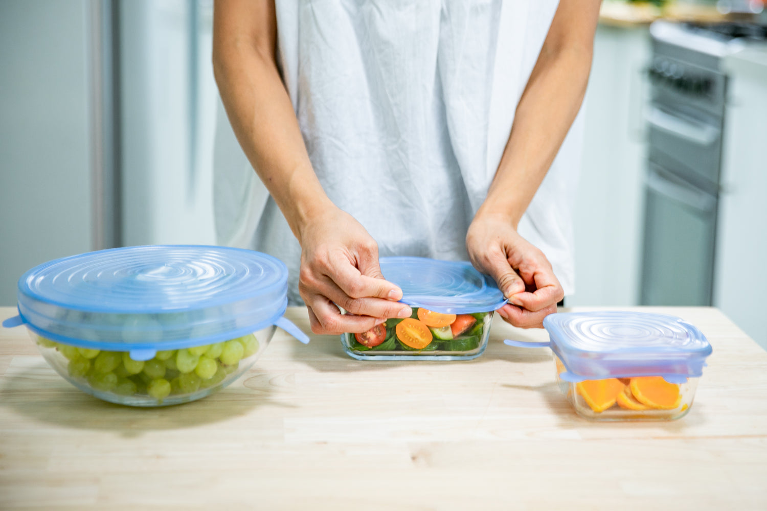 Reusable Stretch Silicone Lids 6pcs