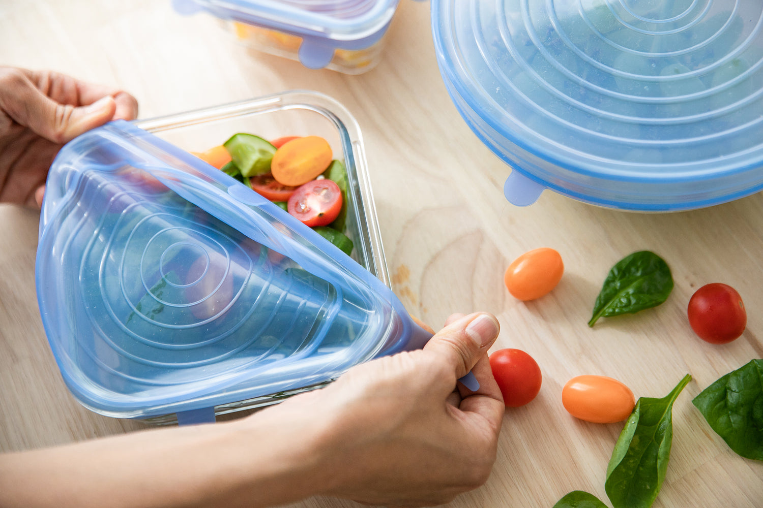 Reusable Stretch Silicone Lids 6pcs