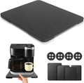 Appliance Slider 360° Rolling Tray for Coffee Maker Bamboo Coffee Pot Slider Tray Countertop Rotation Sliding Tray with Wheels, Small Appliances Mat Black (Small 11.8