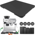 Appliance Slider 360° Rolling Tray for Coffee Maker Bamboo Coffee Pot Slider Tray Countertop Rotation Sliding Tray with Wheels, Small Appliances Mat Black (Small 11.8