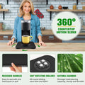 Appliance Slider 360° Rolling Tray for Coffee Maker Bamboo Coffee Pot Slider Tray Countertop Rotation Sliding Tray with Wheels, Small Appliances Mat Black (Small 11.8