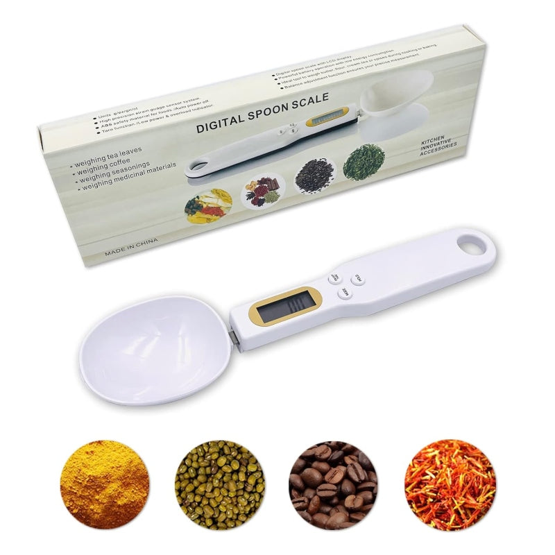 Digital Spoon Scale with Display, 500g Capacity, High Precision Measurement