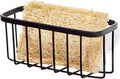 iDesign Gia Stainless Steel Dish Sponge Holder Basket with Suction Cups, Ideal for Kitchen Sinks and Bathroom Organization, 2.25