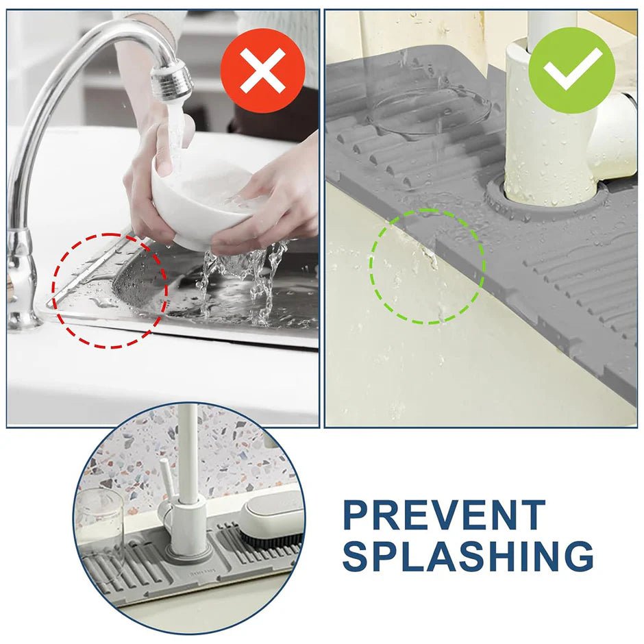 Silicone Faucet Mat Fast Drying Sink Splash Guard